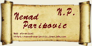 Nenad Paripović vizit kartica